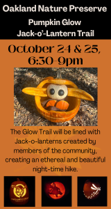 Join ONP for Pumpkin Glow Jack-o-lantern Trail October 24-25th